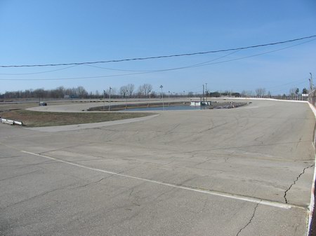 Tri-City Motor Speedway - Another Track Shot Photo From Water Winter Wonderland